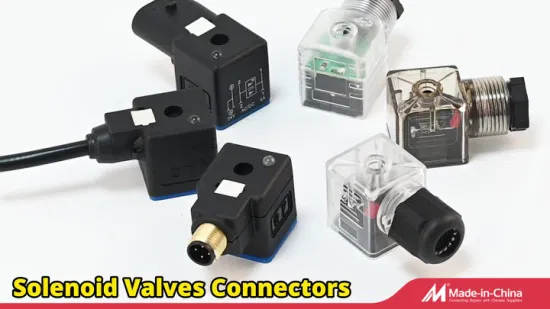 Solenoid Valve Connector DIN43650A with Moulded Cable IP67